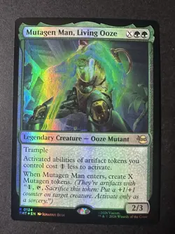 Mutagen Man, Living Ooze - Foil - NM-Mint, English TMNT MTG 0124 - Image 1