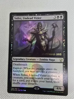 Wizards Sidisi Undead Vizier Dragons of Tarkir Legendary Black Rare Foil 4/6 - Image 1