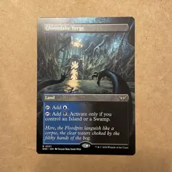 Magic: The Gathering Gloomlake Verge Borderless Rare Land Duskmourn - Image 1