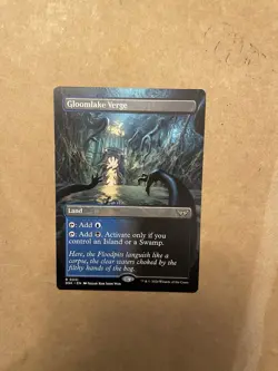 Magic: The Gathering Gloomlake Verge Borderless Rare Land Duskmourn - Image 2