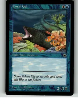 Coral Eel 33 Common Starter 1999 Magic: The Gathering Lightly Played - Image 1