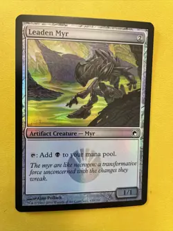 MTG - Leaden Myr - FOIL - Scars of Mirrodin - NM/MT - Brandy New! - Image 1