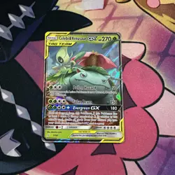 Celebi Venusaur GX Full Art Holo 1/181 Pokemon Sun & Moon Team Up - Image 1