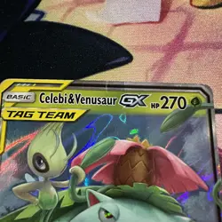 Celebi Venusaur GX Full Art Holo 1/181 Pokemon Sun & Moon Team Up - Image 2