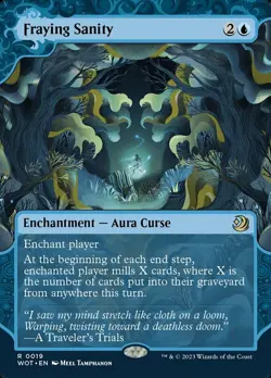 Fraying Sanity Light Play, English Magic the Gathering MTG Wilds of Eldraine: En - Image 1