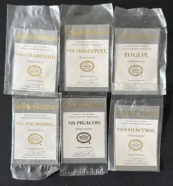 (6) 23K Gold Plated Pokemon Nintendo Cards| 1999 | Full Set of 6 + Certificates - Image 2