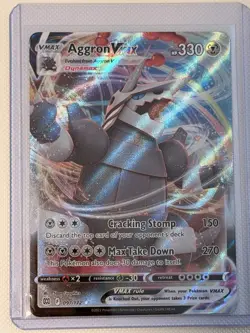 Aggron VMAX 097/172 SWSH09: Brilliant Stars Ultra Rare Pokemon Card - NM - Image 1
