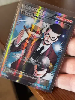 Pokemon Battle Reporter Trainer 109/111 Full Art Ultra Rare Holo XY Furious Fis… - Image 1