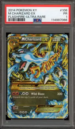 Pokemon M Charizard EX XY Flashfire Ultra Rare #108 PSA 1 - Image 1
