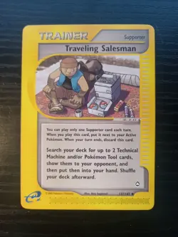 Traveling Salesman 137/147 Aquapolis Pokemon Near Mint Free Shipping!! - Image 1