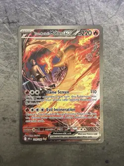 Pokemon TCG Destined Rivals Team Rocket’s Moltres EX 229/182 SIR - Image 1