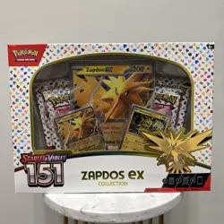 151 Zapdos ex Collection Box 4 Packs Scarlet & Violet Pokemon TCG **SEALED/NEW** - Image 1