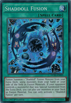 Shaddoll Fusion [DUEA-EN059] Super Rare Lightly Played 1st Edition - Yugioh sing - Image 1