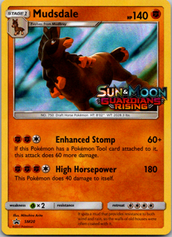 Pokemon MUDSDALE SM20 (Stamped Prerelease Promo) Guardians Rising - Image 1
