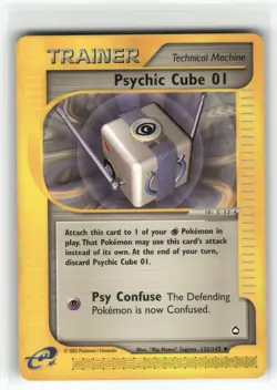 Psychic Cube 01 Aquapolis Uncommon Pokemon Lightly played - Image 1