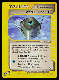 Pokemon - Water Cube 01 - 140/147 - Uncommon - Aquapolis TCG LP - Image 1