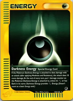 Darkness Energy Rare Aquapolis 142/147 LP Pokemon TCG - Image 1