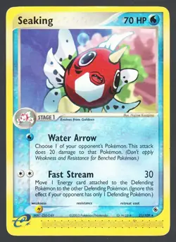 Seaking 21/109 Pokemon EX Ruby & Sapphire MP - Image 1