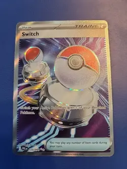 Pokemon TCG Switch Trainer Item Phantasmal Flames 123/094 Ultra Rare Holo - NM - Image 1