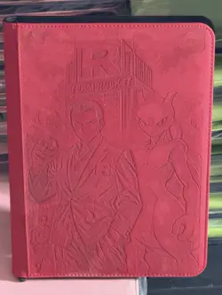 Pokemon Giovanni And Mewtwo Laser Engraved 360 SLOT Binder - Image 1