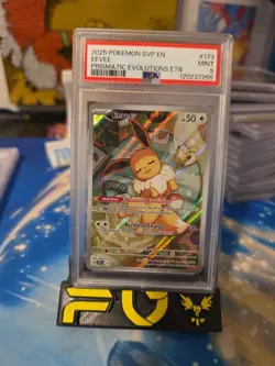 PSA 9 2025 POKEMON PRISMATIC EVOLUTIONS EEVEE ETB PROMO SVP 173 - Image 2