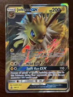 Pokemon Sun & Moon Promo Jolteon GX SM173 Holo - Image 1
