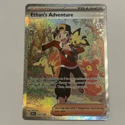 Pokemon TCG Destined Rivals: Ethan’s Adventure 236/182 Special Illustration Rare - Image 1