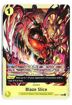 Blaze Slice R OP07-116 PROMO Premium Best Selection Vol. 5 ONE PIECE Card NM - Image 1