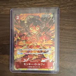 One Piece Monkey.D.Luffy OP01-024 Romance Dawn Super Rare Foil 3000 Power 2 Cost - Image 1