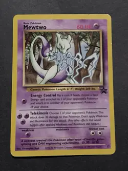 Pokemon Mewtwo Wotc Promo 12/53 Regular Promo Card 60HP 1995 - Image 1