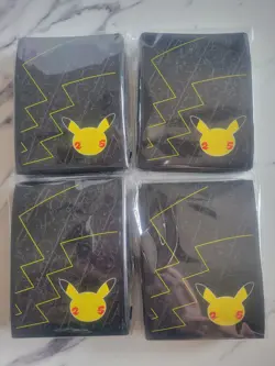 (4) Pokemon Celebrations Card Sleeves (from ETB) (65ct Packages) - Image 1