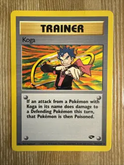 Koga - 106/132 - Pokemon Gym Challenge Unlimited Rare Card WOTC LP - Image 1