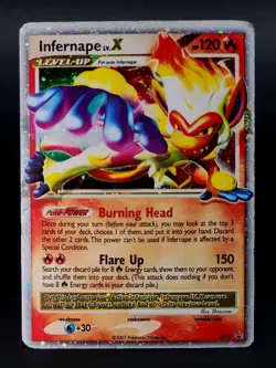 Infernape Lv.X DP10 Black Star Promo Diamond and Pearl Holo Rare Pokemon Card - Image 1