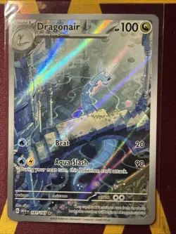 Pokemon TCG Dragonair Scarlet & Violet 151 Illustration Rare Holo Card 181/165 - Image 1