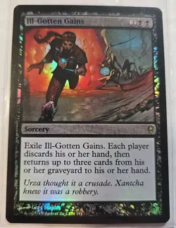 2014 Wizard Coast Magic The Gathering Conspiracy lll Gotten Gains 114 Foil Card - Image 1