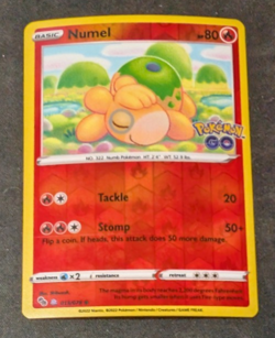 Numel Peelable Ditto Reverse Holo Pokemon Go TCG Card 013/078 Unpeeled NM - Image 1