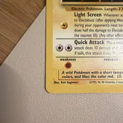 Electabuzz Black Star Promo 2 WB Movie Promo Pokemon Card- LP - Image 2
