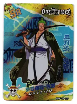 RORONOA ZORO SR HHW-SR-027 One Piece Thousand Sunny Anime Collectible Card - Image 1