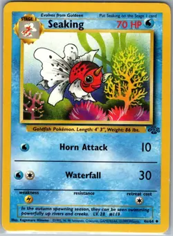 Seaking 46/64 Non Holo Jungle - Pokemon Card - NM - Image 1