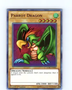 Yu-Gi-Oh TCG Parrot Dragon LCKC-EN096 1st Edition Ultra Rare Card NM - Image 1