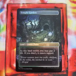 MTG - Temple Garden (borderless foil) - ECL (NM+) - Image 2