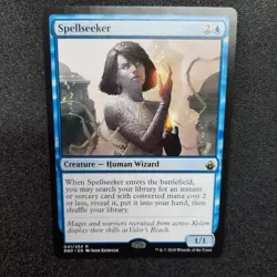 Magic the gathering, Spellseeker, Battlebond,Human, Wizard, English, NM - Image 1