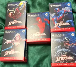Magic the Gathering Spiderman Welcome Decks Complete 5 Deck Set Sealed - Image 1