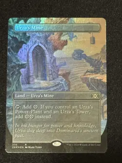Urza's Mine (Borderless) Foil, Near Mint Condition, MTG Double Masters - Image 1