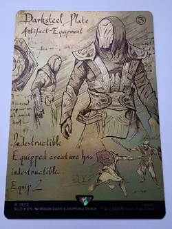 Darksteel Plate (Rainbow Foil) Secret Lair Drop Foil - Image 1