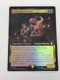Cait, Cage Brawler Extended Art Universes Beyond: Fallout Foil #409 - Image 1