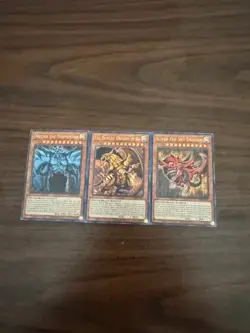 FULL EXODIA + EGYPTIAN GOD CARDS RA - OBELISK - SLIFER CARD SET LDK 2 MINT - Image 2