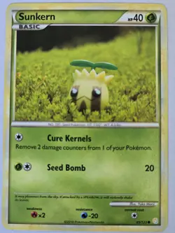 Pokemon Sunkern 85/123 HeartGold SoulSilver Common NM - Image 1