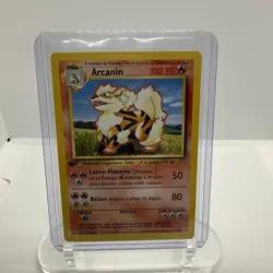 1999 Pokemon Arcanine 1st Edition Non-Holo French Card 23/102 WOTC - Image 1