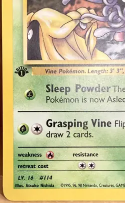 Koga's Tangela 81/132 Gym Challenge Set 1st Edition 2000 Vintage Pokemon TCG - Image 3